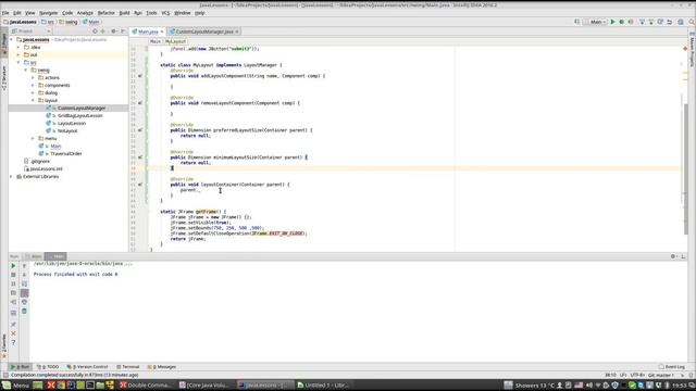 Урок по Java 115: Swing 20: Custom Layout смотреть онлайн