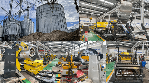 ( Silo machine ):
Grain bin roll forming machine
【 Corrugated sheet machine 】