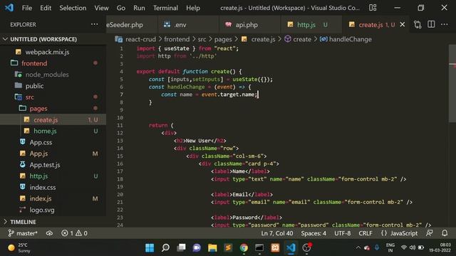 Laravel React Js CRUD Tutorial For Beginners | React Js CRUD Tutorial | React Js For Beginners |Aja смотреть онлайн