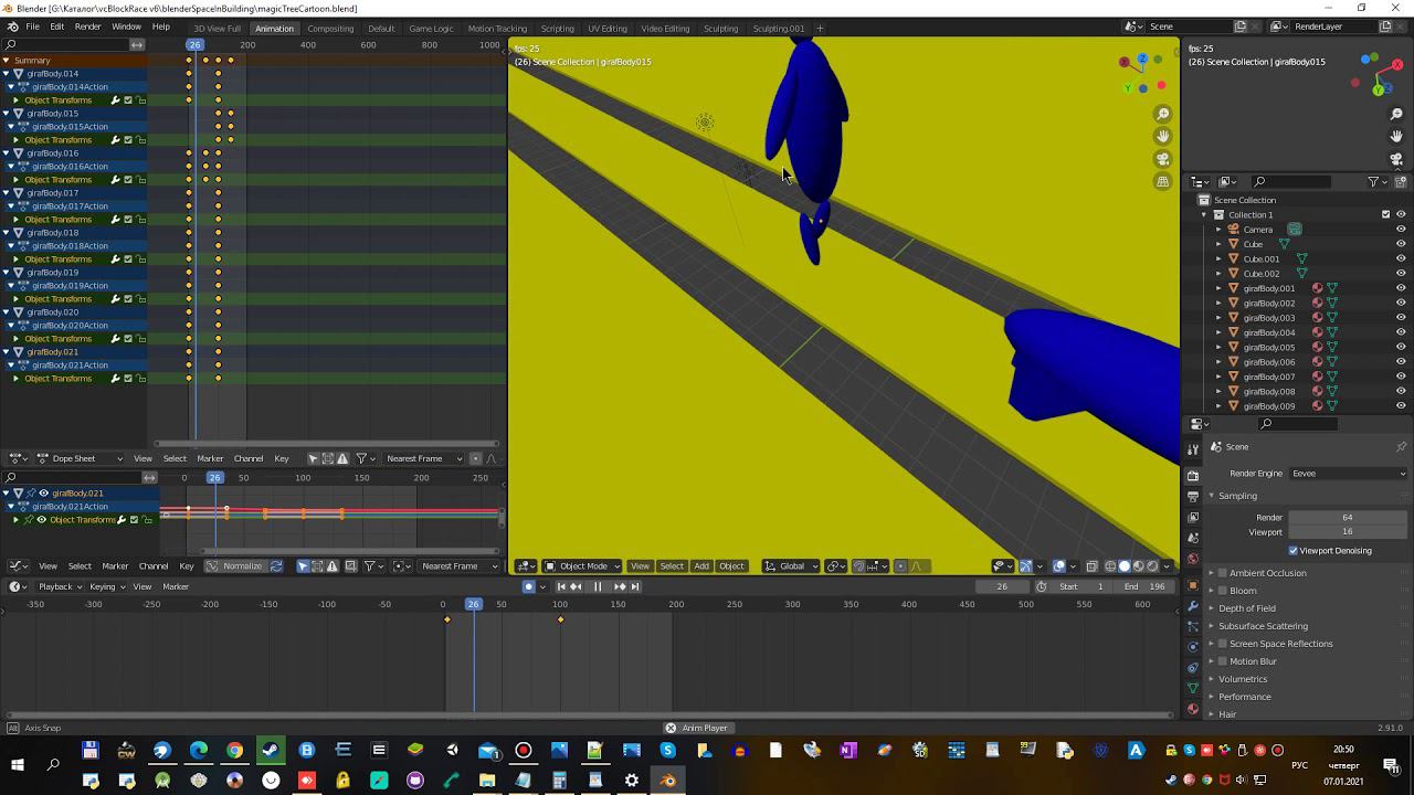 Как анимировать в blender 3d №2 смотреть онлайн