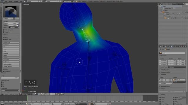 Weight Painting A Low Poly Game Character In Blender - Game Character Creation Episode 3 смотреть онлайн