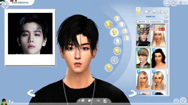 The Sims 4 : CAS + Full CC List  - Baekhyun (EXO) | PRIMROSE SIMS #CreateASim 🌼  // 심즈 4 : 엑소 백현