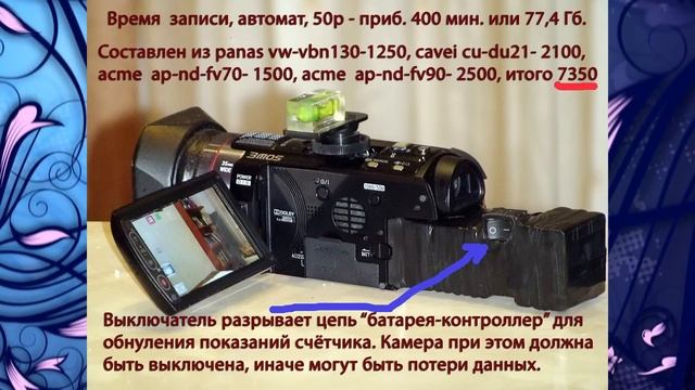 Аккумуляторы для Panasonic HDC-HS900. Часть 2 смотреть онлайн