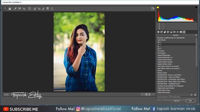 Girls Photo Editing Camera Raw Presets for photoshop смотреть онлайн