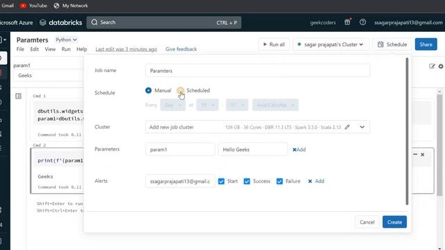 Create and manage scheduled notebook jobs | Databricks | смотреть онлайн