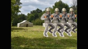 Военная зарядка для самых маленьких