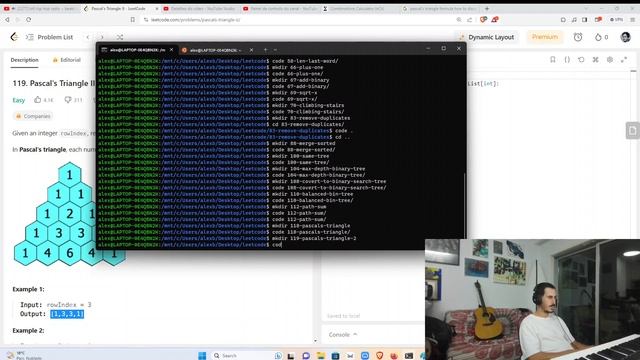 ?Solving All LeetCode Problems with PYTHON ? - 119 Pascal's Triangle II смотреть онлайн
