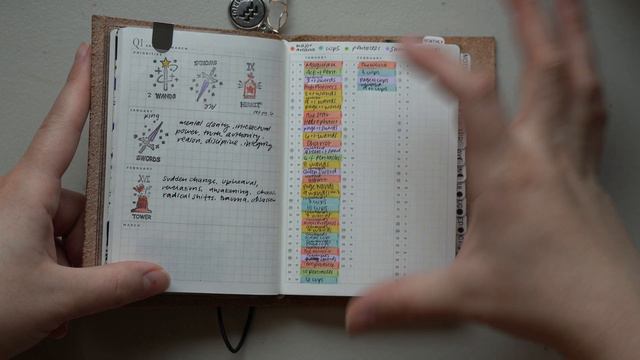 January in my Tarot Journal | 2024 Planner Flip Through смотреть онлайн