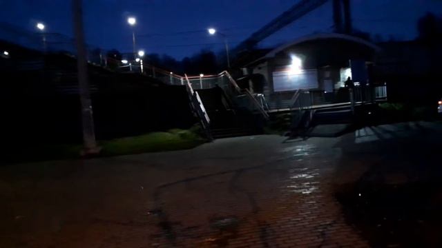 Москва 3219 ж/д платформа Яуза осень вечер смотреть онлайн