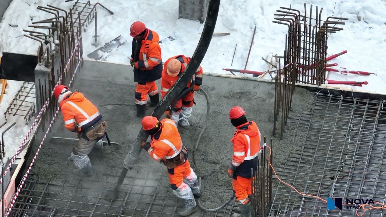 Ход строительства ЖК «Максат» — Январь смотреть онлайн