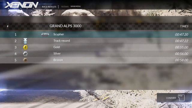 Xenon Racer - Time Attack: Grand Alps 3000 - 00:47.200 смотреть онлайн