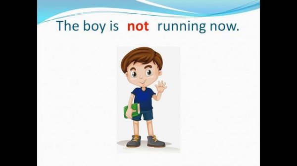 Present continuous negative