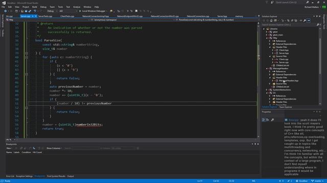 0017 - C++ Programming: Finishing Up Refactoring; Starting On HTTP