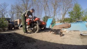 Заводим мотоцикл Ява люкс 1993 года