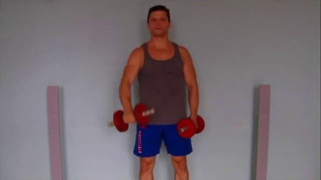 Как быстро накачать плечи гантелями. Лучшая обучалка. смотреть онлайн