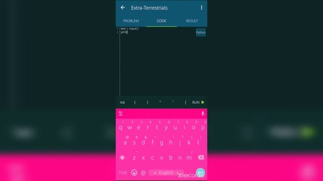 Extra-Terrestrials Problem Solution Sololearn in Python смотреть онлайн