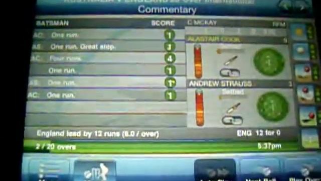 Cricket Captain 2010 On iPhone Gameplay смотреть онлайн