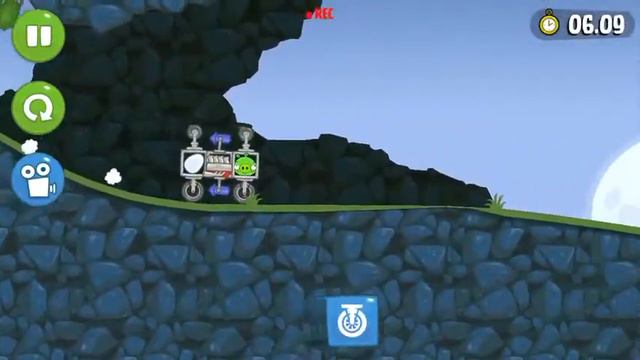 Bad Piggies Flight in the Night Level 4-10 - 2 star walkthrough (time) смотреть онлайн