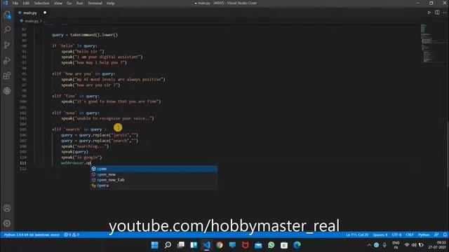 how to automate google search in python how to make jarvis part 6 смотреть онлайн
