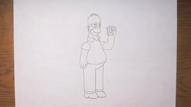 Как нарисовать Гомера Симпсона | How to draw Homer Simpson смотреть онлайн