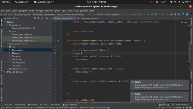 VERIFIKASI EMAIL USER YANG TERDAFTAR DENGAN FIREBASE | MATERI LANJUTAN | FIREBASE | KOTLIN
