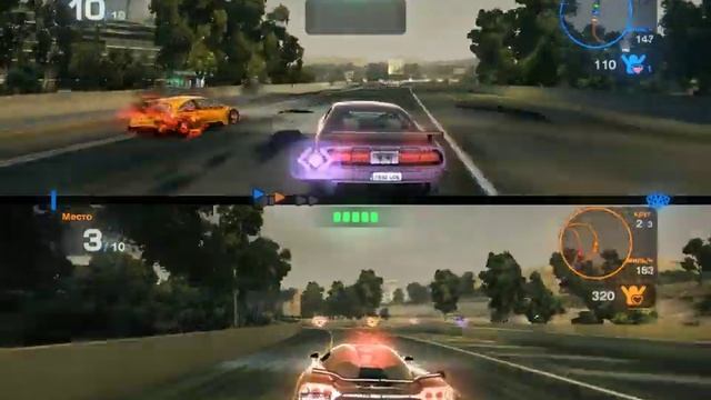 Играю с другом в Blur, соревнуемся. смотреть онлайн