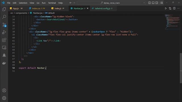 Clone Disney+ Responsive Web w MERN (MongoDB, ExpressJS, ReactJS, NodeJS) Tailwind Part 2 - Navbar_ смотреть онлайн