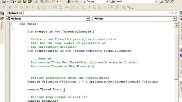 01 A Simple Threaded Application Example