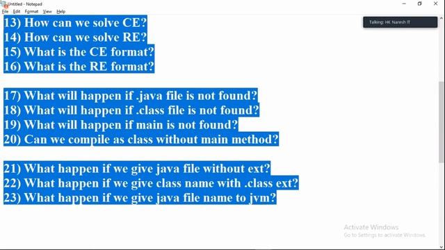[Java Tutorial]:Java Compiler n JVM activities important point n interview questionpart1(29/08/2020 смотреть онлайн
