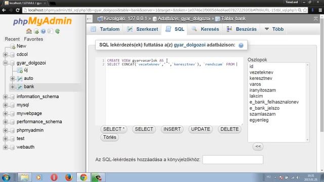 MySQL adatbázis kezelés 31 - VIEW смотреть онлайн