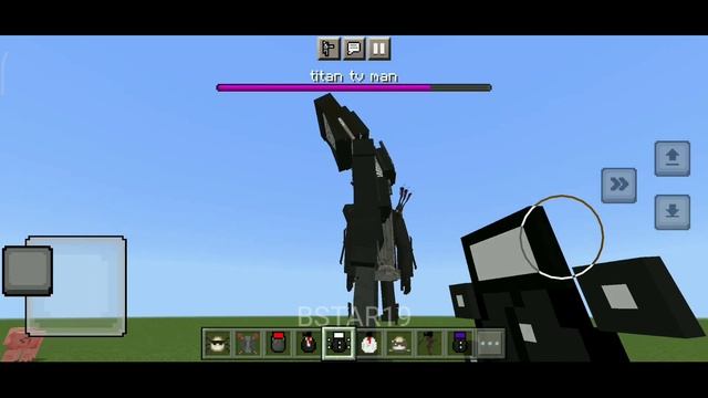 Skibidi Toilet Titan TV Man Addon Minecraft PE смотреть онлайн