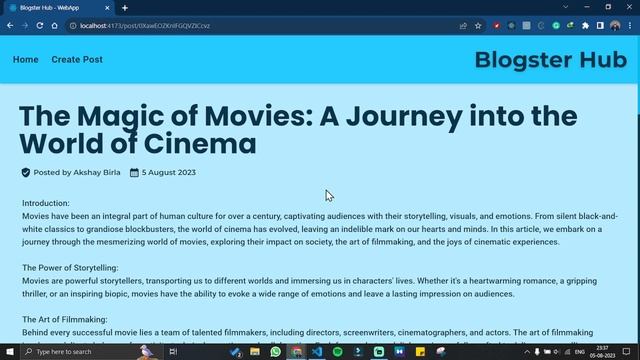 ? Blogster Hub: Blog Web App | React, Firebase, TailwindCSS, React Router v6 ? смотреть онлайн