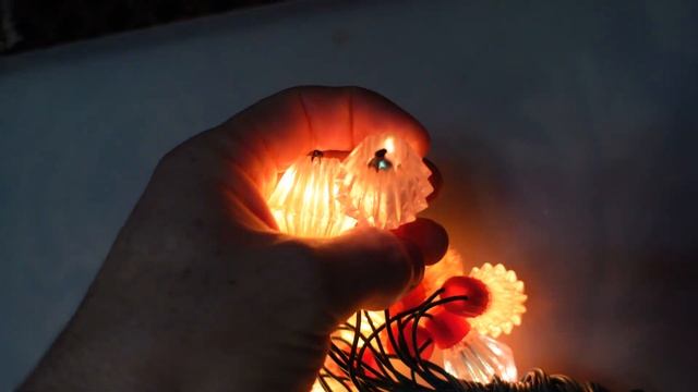 Электрогирлянда новогодняя "Хрустальная" СССР - Демонстрация работы смотреть онлайн