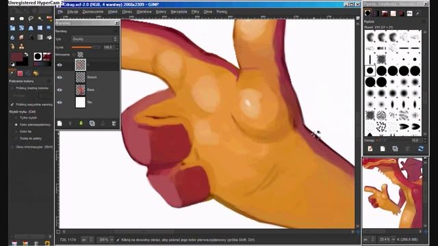 Cartoon Dragon Painting [GIMP] смотреть онлайн