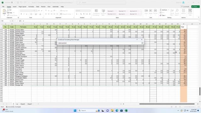 Excel Practice-Ex 13-Comparing data between 2 table using conditional formatting смотреть онлайн
