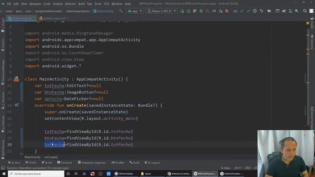 ? DatePicker en Android Studio [31] смотреть онлайн