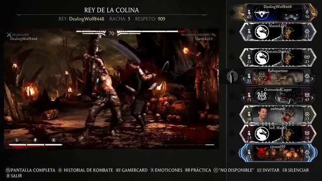 MORTAL KOMBAT X ONLINE REY DE LA COLINA смотреть онлайн