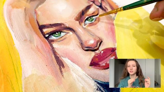 Как я учусь рисовать акрилом| Нужны ли книги?| Полный процесс смотреть онлайн