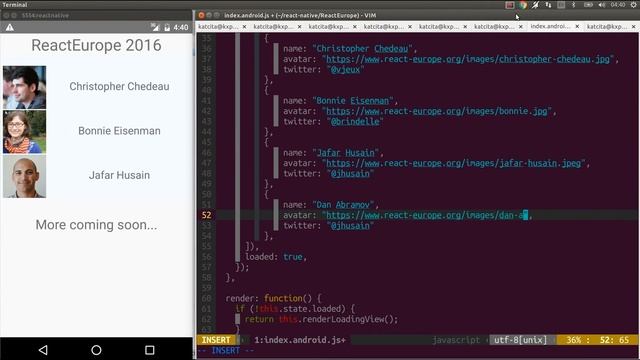 react-native android running on Ubuntu смотреть онлайн