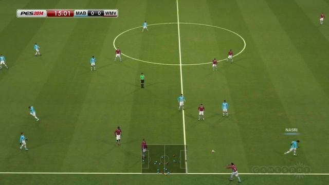 PES 2014 - Man Blue vs. West Midlands Village - Gameplay смотреть онлайн