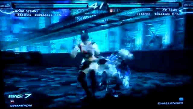 TEKKEN 6 BR: (Asuka Kazama) MONK-3 (SMN) vs (Alisa Boskonovich) CC (SMN) part 1