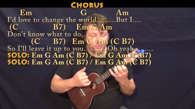 I'd Love To Change the World (Ten Years After) Ukulele Cover Lesson with Chords/Lyrics смотреть онлайн