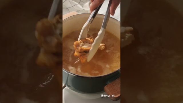 гороховый суп с копченой курицей