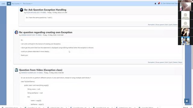 Zoom with Dr Sher on Exception Handling смотреть онлайн