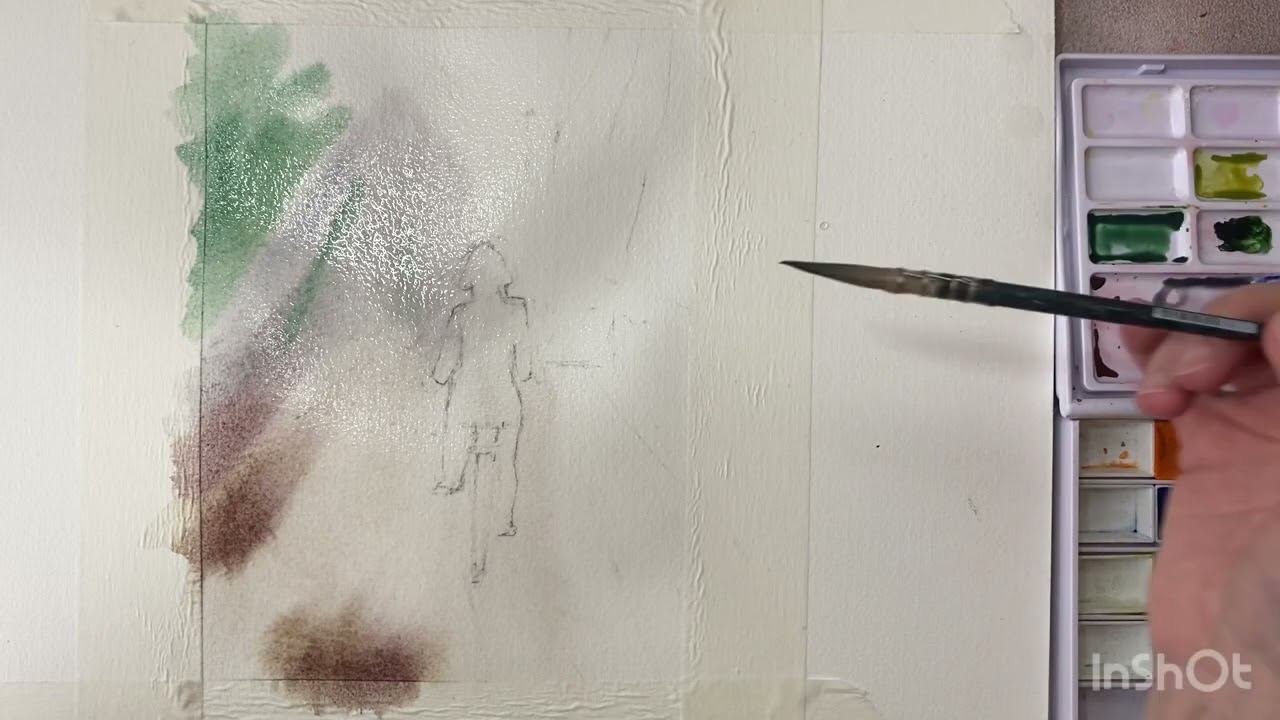 Как нарисовать солнечный свет? Подробный урок акварелью. смотреть онлайн