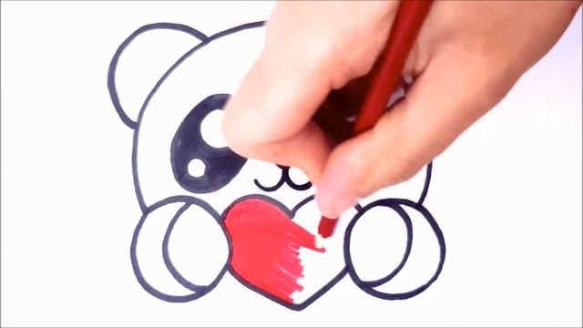 how to draw panda easy step by step смотреть онлайн