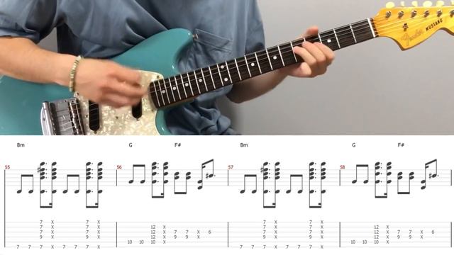 RHCP - Dani California (guitar cover with tabs & chords) смотреть онлайн