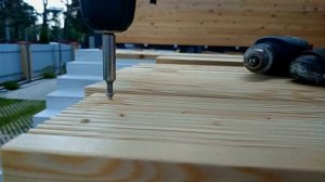 Монтаж террасы из лиственницы.