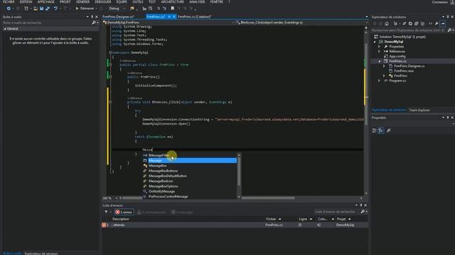 31.2 Connexion à une base MySql смотреть онлайн