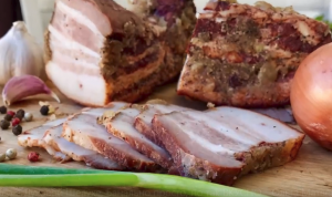 Сало в Луковой Шелухе по рецепту Ольги Матвей